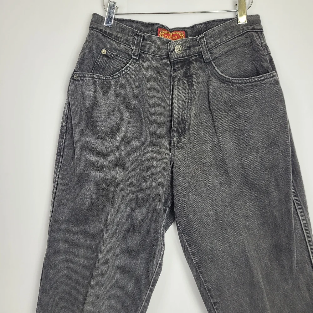 Bonjour Vintage 90s Y2k High Waist Jeans Size 11/ 12 Petite (See Measurements)